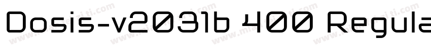 Dosis-v2031b 400 Regular字体转换